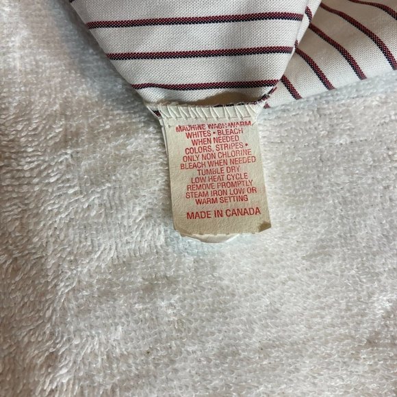 VTG WMG Western Striped Mens Button White Size XL Pearl Snap 2Pocket Long Sleeve - Picture 9 of 14